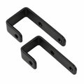Metall-J-Haken mit PVC-Beschichtung für Etagen- und Hochbetten, 2er-Set, schwarz