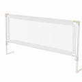 VEVOR Kinderbettgitter, höhenverstellbar, stabiler Schutz aus Eisenrohr und Oxford-Stoff, 150 x 68-89 cm