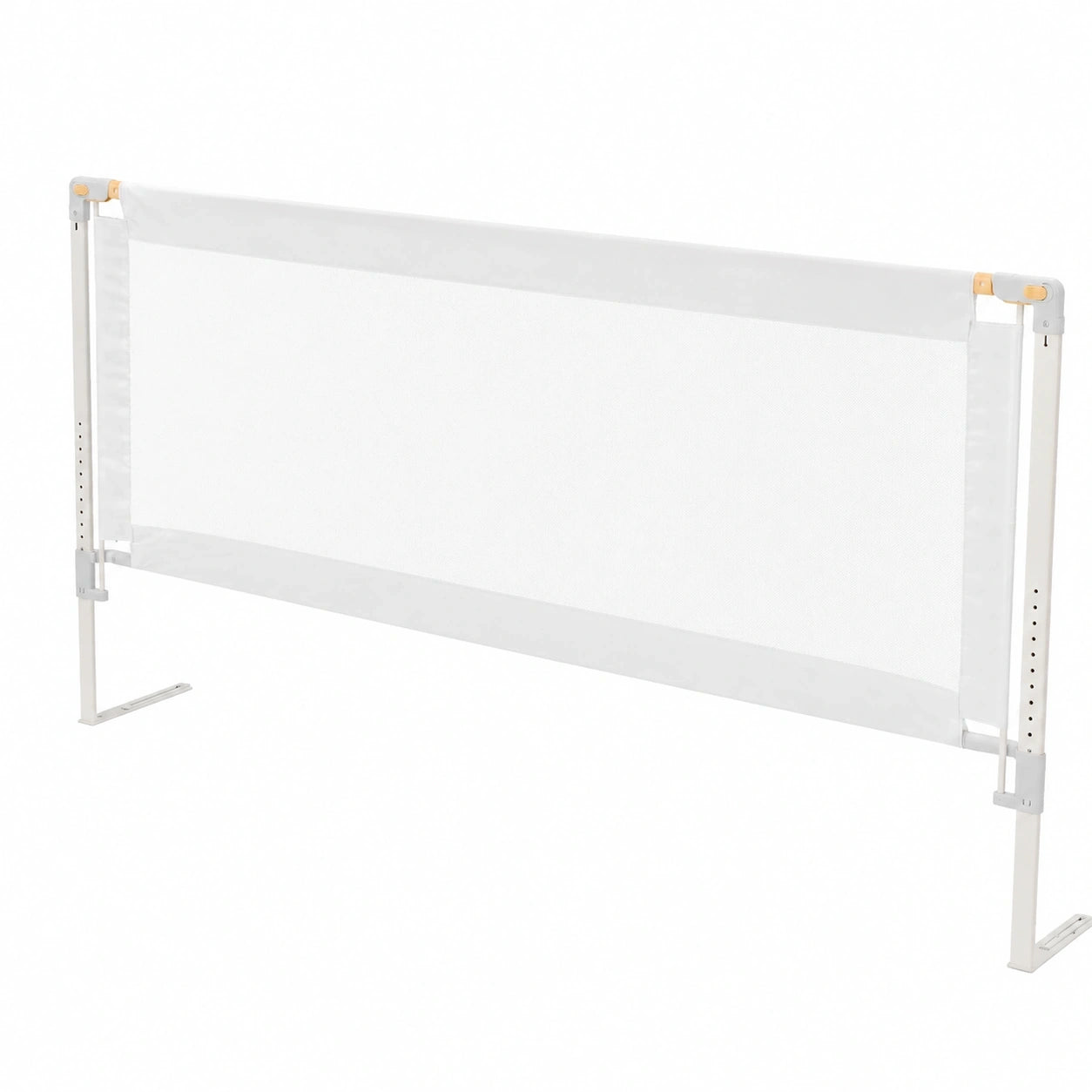 VEVOR Kinderbettgitter, höhenverstellbar, stabiler Schutz aus Eisenrohr und Oxford-Stoff, 150 x 68-89 cm