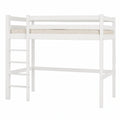 Robustes Hochbett aus Holz 80x190 cm mit variabler Leiterposition